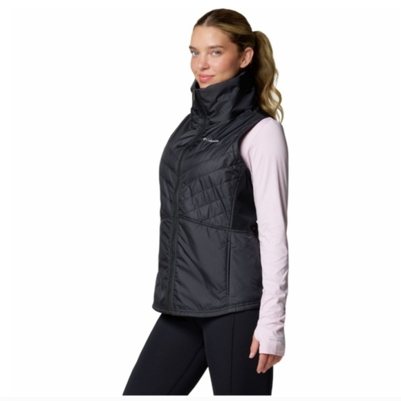 Columbia Sportswear Company Jackets & Blazers - Columbia Womens Sleeveless Mix It Around II Black Full Zip Vest Size Medium